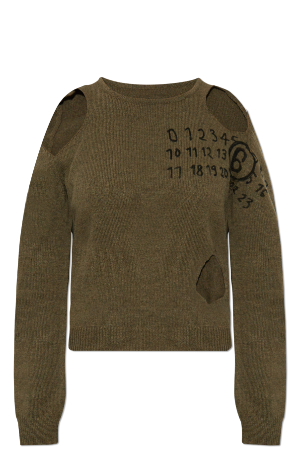 MM6 Maison Margiela Sweater with decorative cut-outs