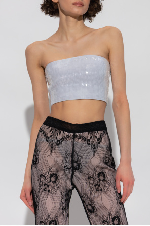 Dsquared2 Crop top with sequins