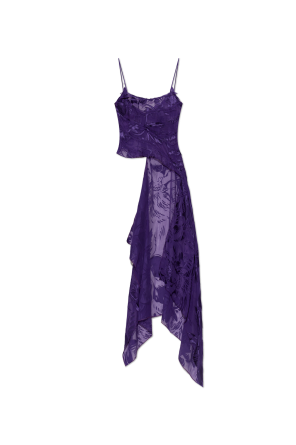 Transparent dress with decorative pattern
