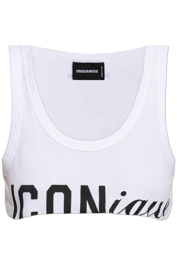 Cropped top with raw finish od Dsquared2