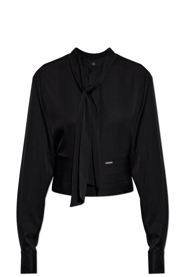 Silk shirt with neck tie od Dsquared2