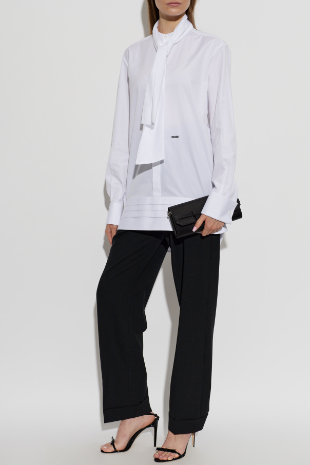 Dsquared2 Camisa com lenço decorativo