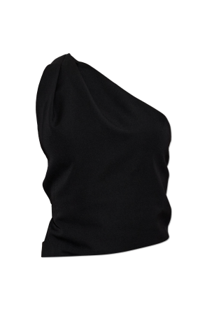 Wool one-shoulder top
