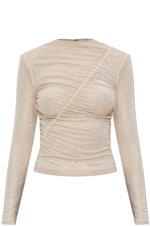 Top con cristales brillantes