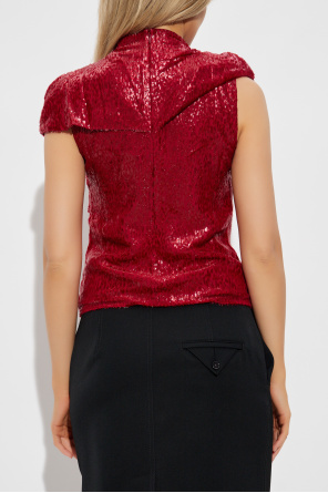 Self-Portrait Top con hilo de lúrex