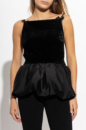 Self-Portrait Velvet Camisole Top