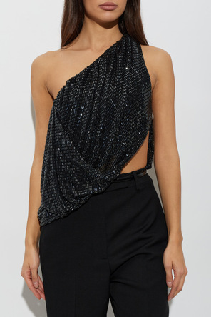 Self-Portrait Sequinned top