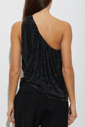 Self-Portrait Sequinned top