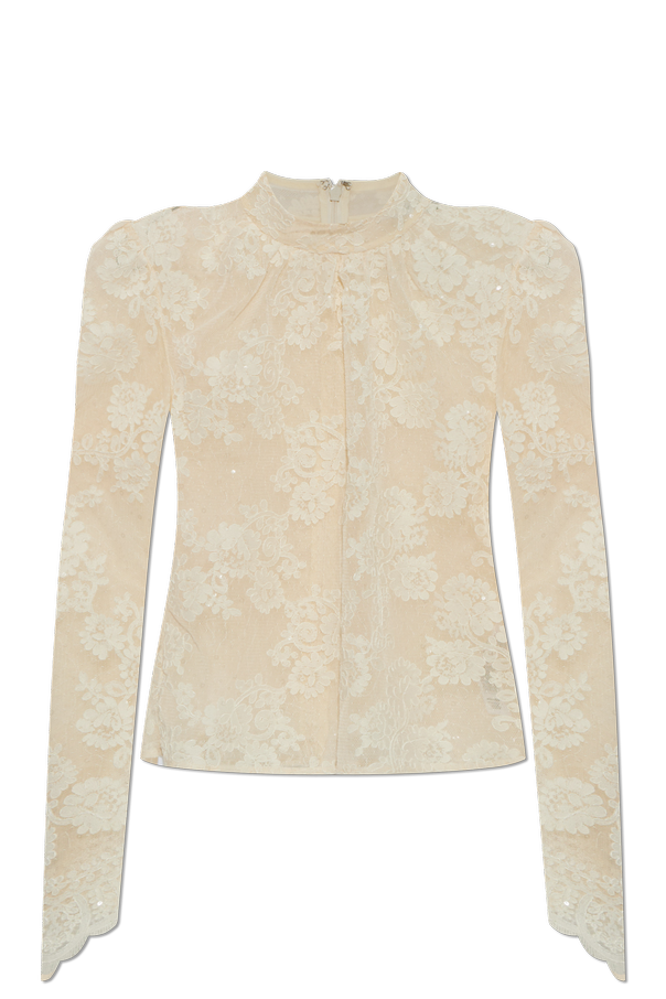 Lace Top with Shimmering Sequins od Self-Portrait