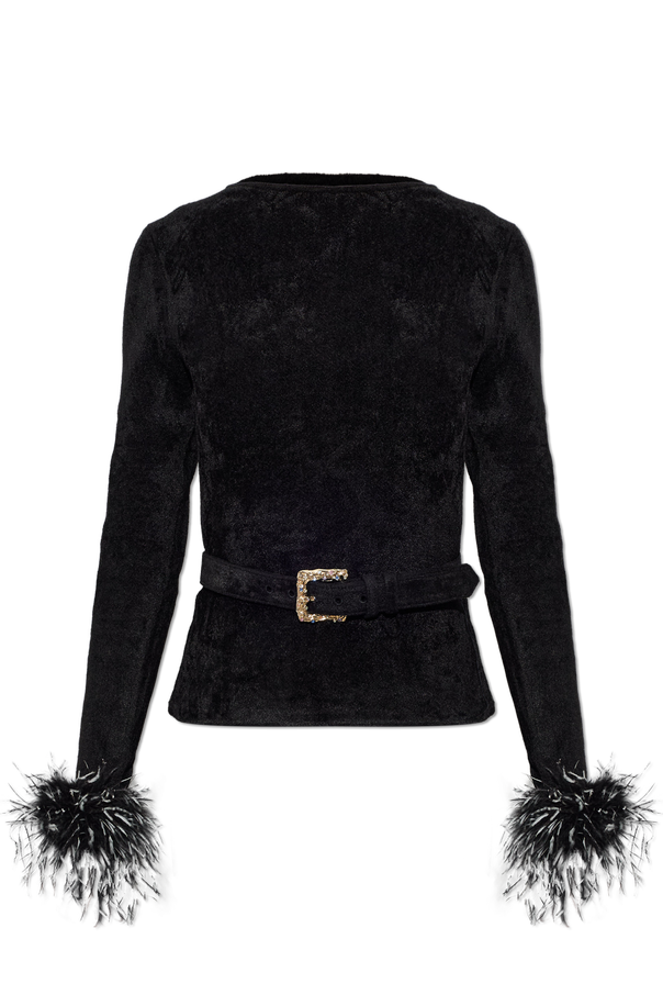 Top with ostrich feathers od Self-Portrait