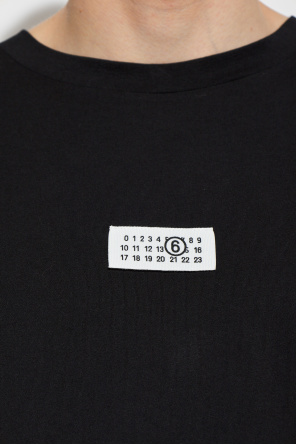 MM6 Maison Margiela T-shirt z naszywką