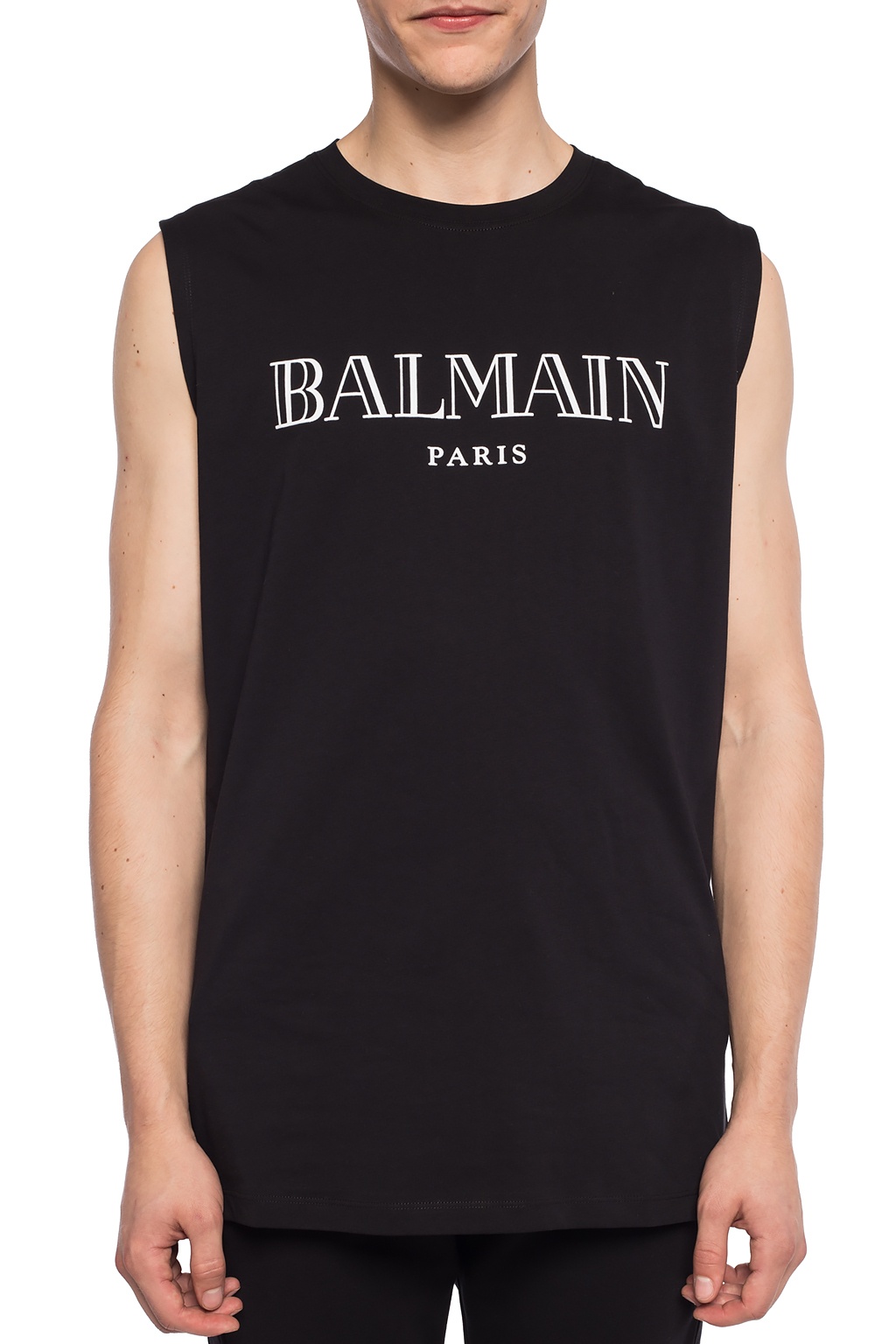 balmain t shirt sleeveless