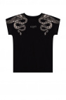 AllSaints BLACK ‘Snake Eagle’ T-shirt with logo