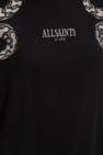 AllSaints BLACK ‘Snake Eagle’ T-shirt with logo