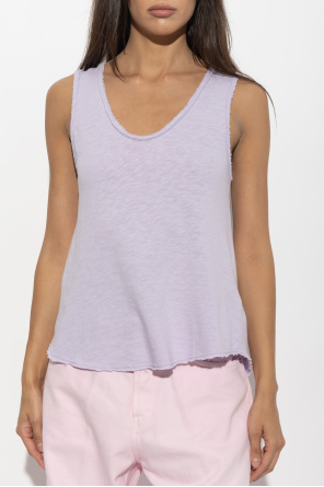 American Vintage Top mit unfertigem Saum