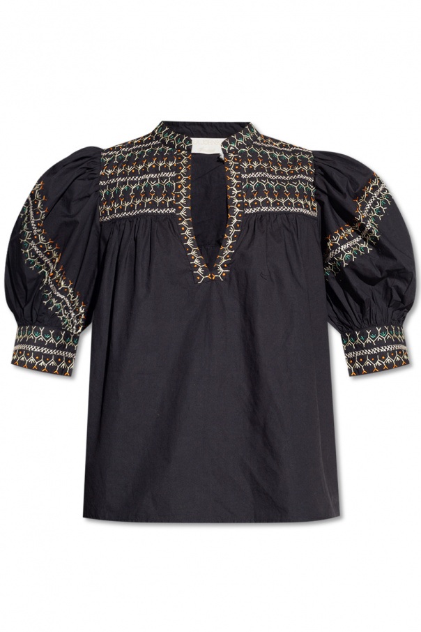 Ulla Johnson ‘Noam’ embroidered top