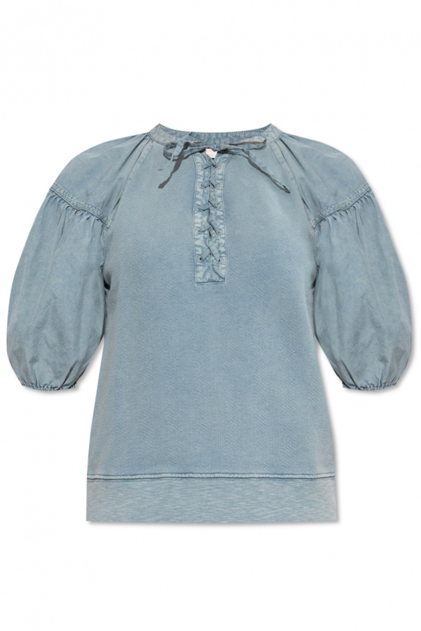 Ulla Johnson ‘James’ top with puff sleeves