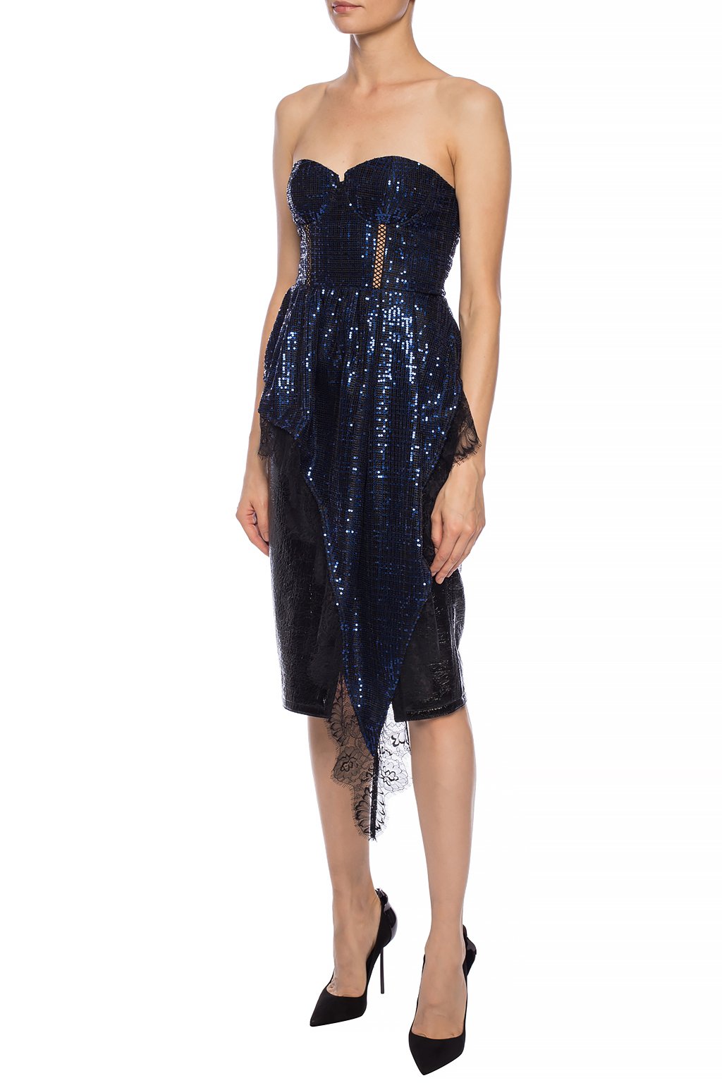 Navy blue Sequin top Self Portrait - Vitkac GB