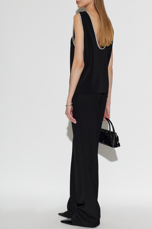 Sportmax Top "Afa" con ribete brillante
