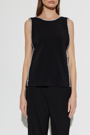 Sportmax Top "Afa" con ribete brillante