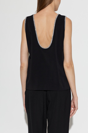 Sportmax Top "Afa" con ribete brillante