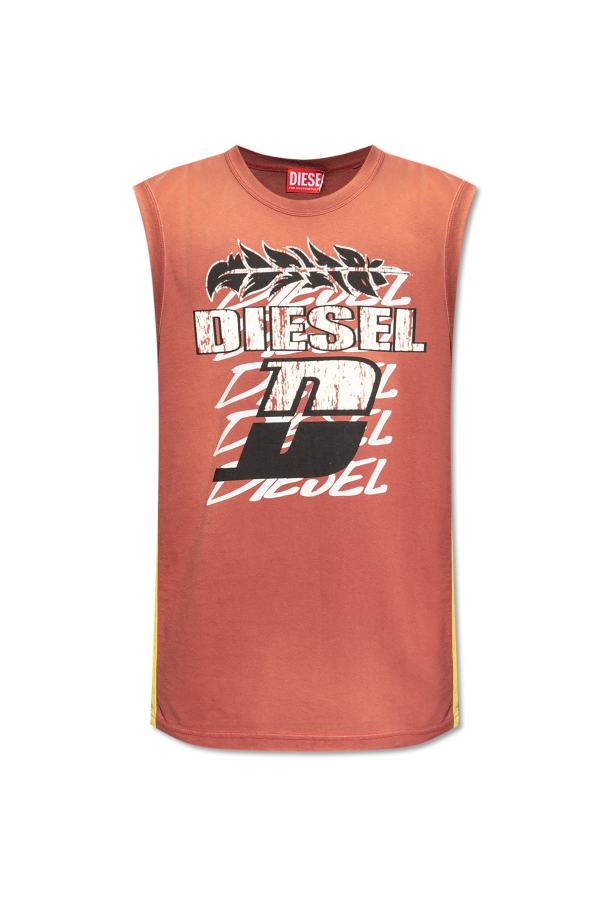 Diesel T-shirt bez rękawów ‘T-BISCO-STRIPE’