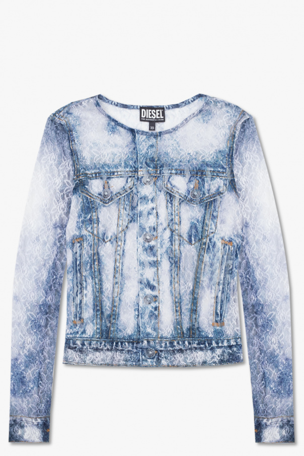Diesel ‘T-CILL’ lace top