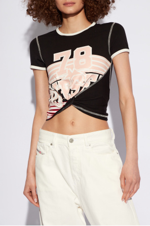 Diesel ‘T-LISON’ cropped T-shirt