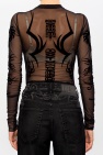 Diesel BLACK Semi-sheer body with logo