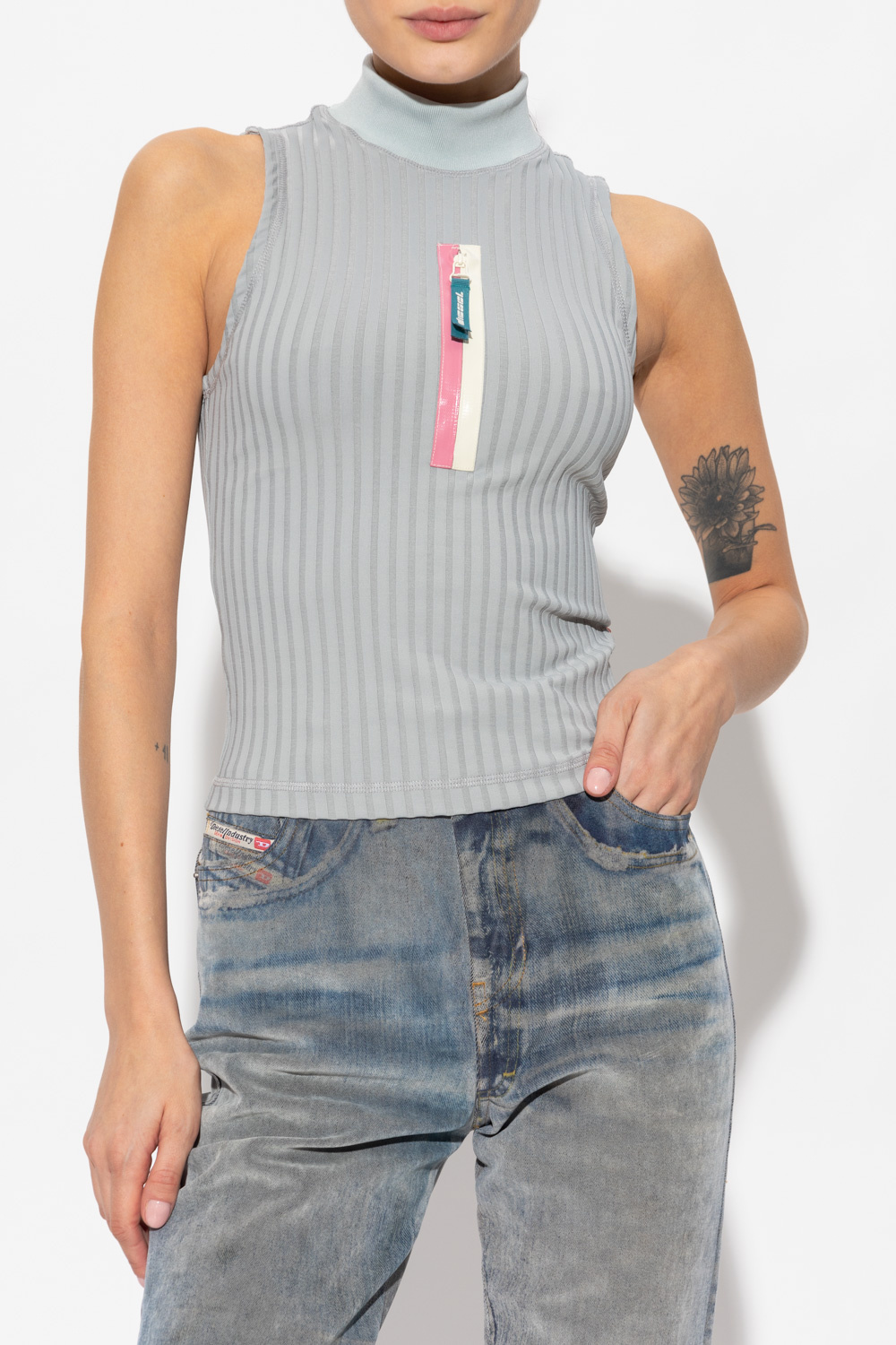 Diesel ‘T-VAZER’ ribbed top