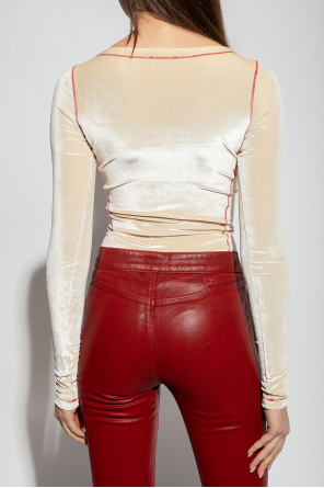 Diesel ‘T-Velly’ velour top