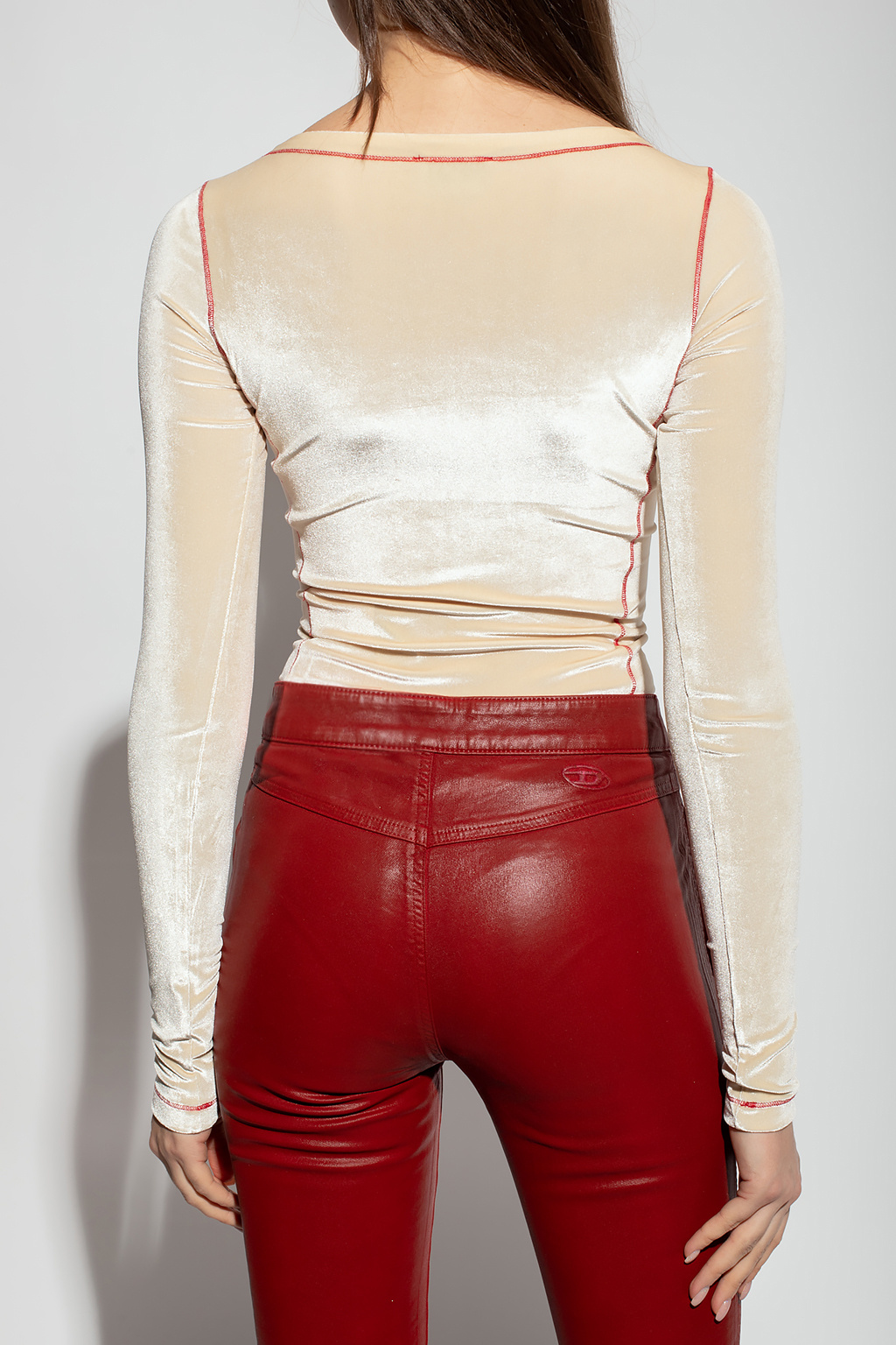 Diesel ‘T-Velly’ velour top