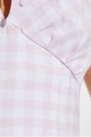 LoveShackFancy Leinen-Top „Amorana“