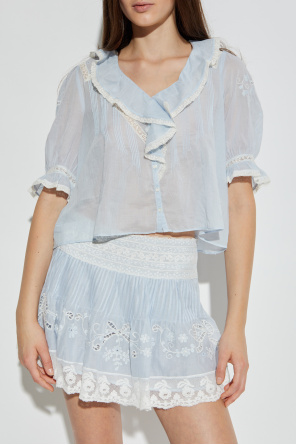 LoveShackFancy Camisa "Sinora"