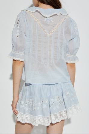 LoveShackFancy Camisa "Sinora"