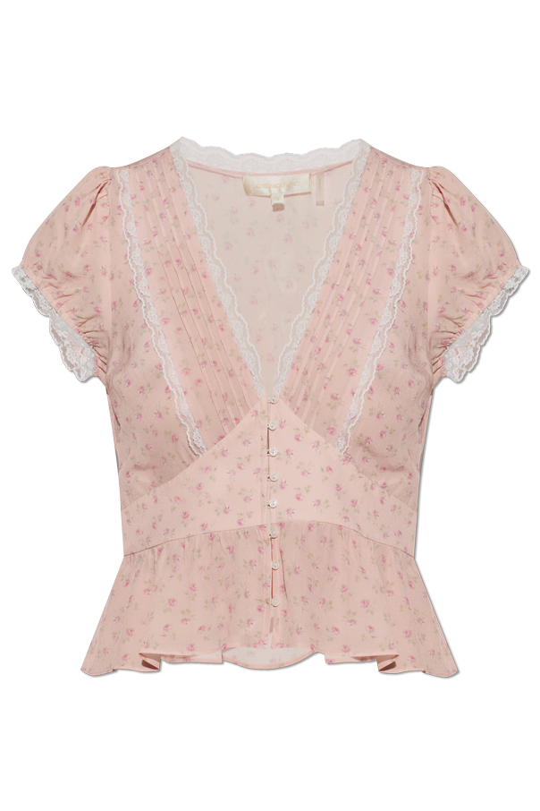 Short-sleeved ‘Bondy’ top od LoveShackFancy