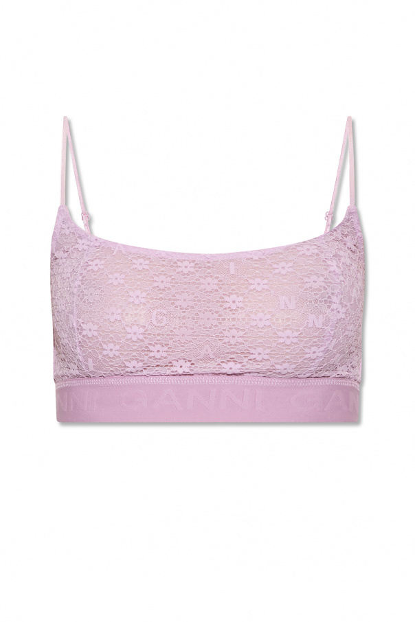 Ganni Lace bra