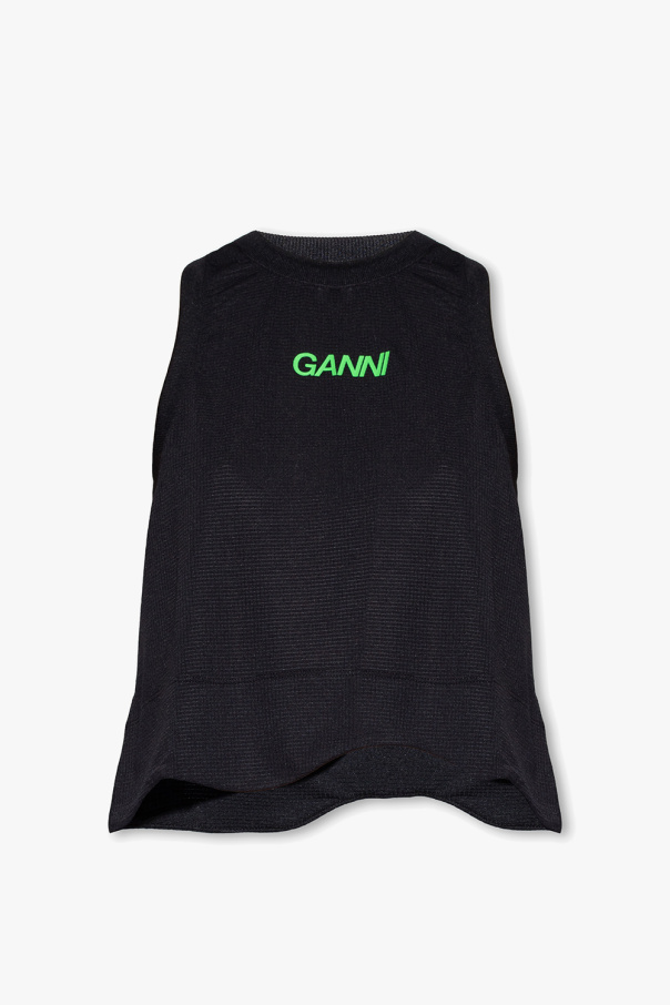 Ganni Top with logo