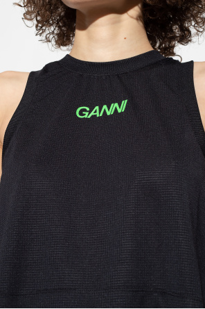Ganni Top with logo