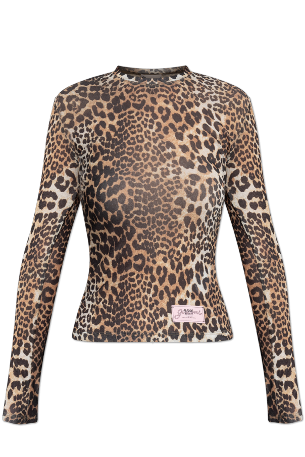 Animal motif top od Ganni