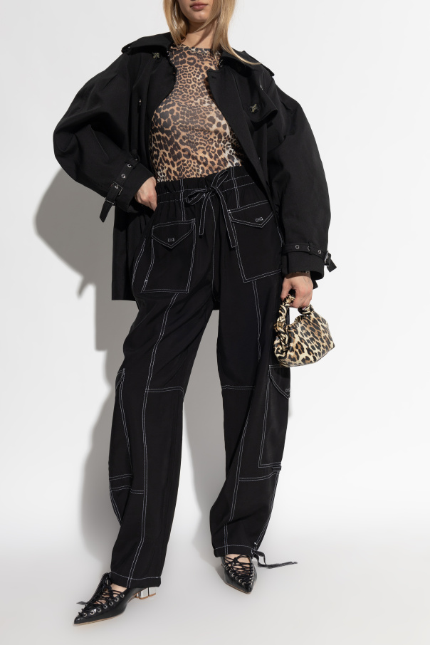 Ganni Top con diseño animal