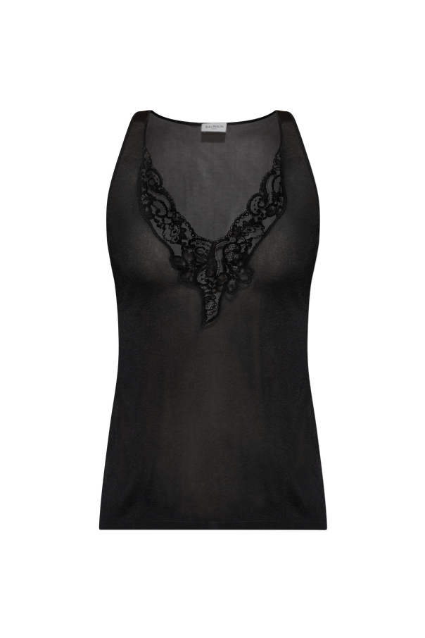 Top with lace trim od Balmain