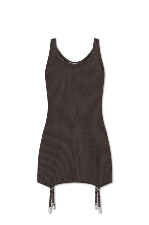 Ribbed top with straps