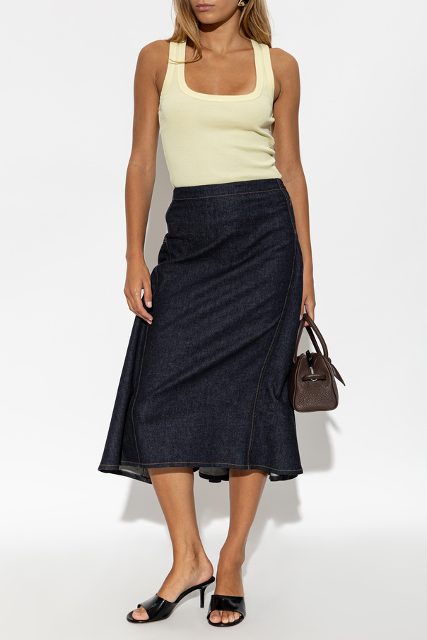 Jacquemus Top z rebrovanej tkaniny