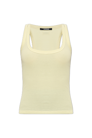 Top made of ribbed fabric