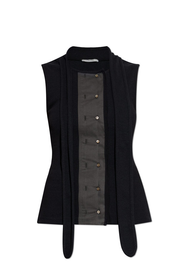 Fitted top with decorative neckline od Lemaire