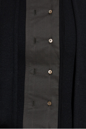 Lemaire Fitted top with decorative neckline