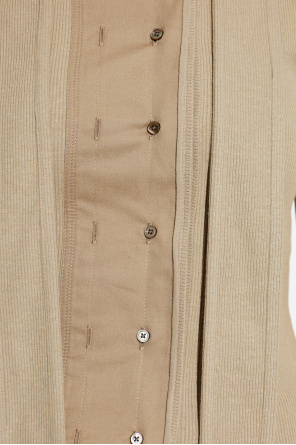 Lemaire Fitted top with decorative neckline