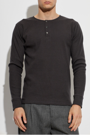 Lemaire Ribbed top with long sleeves