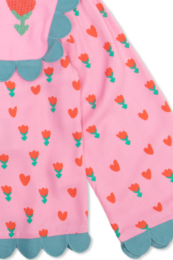 Stella espadrilles McCartney Kids Top with floral motif